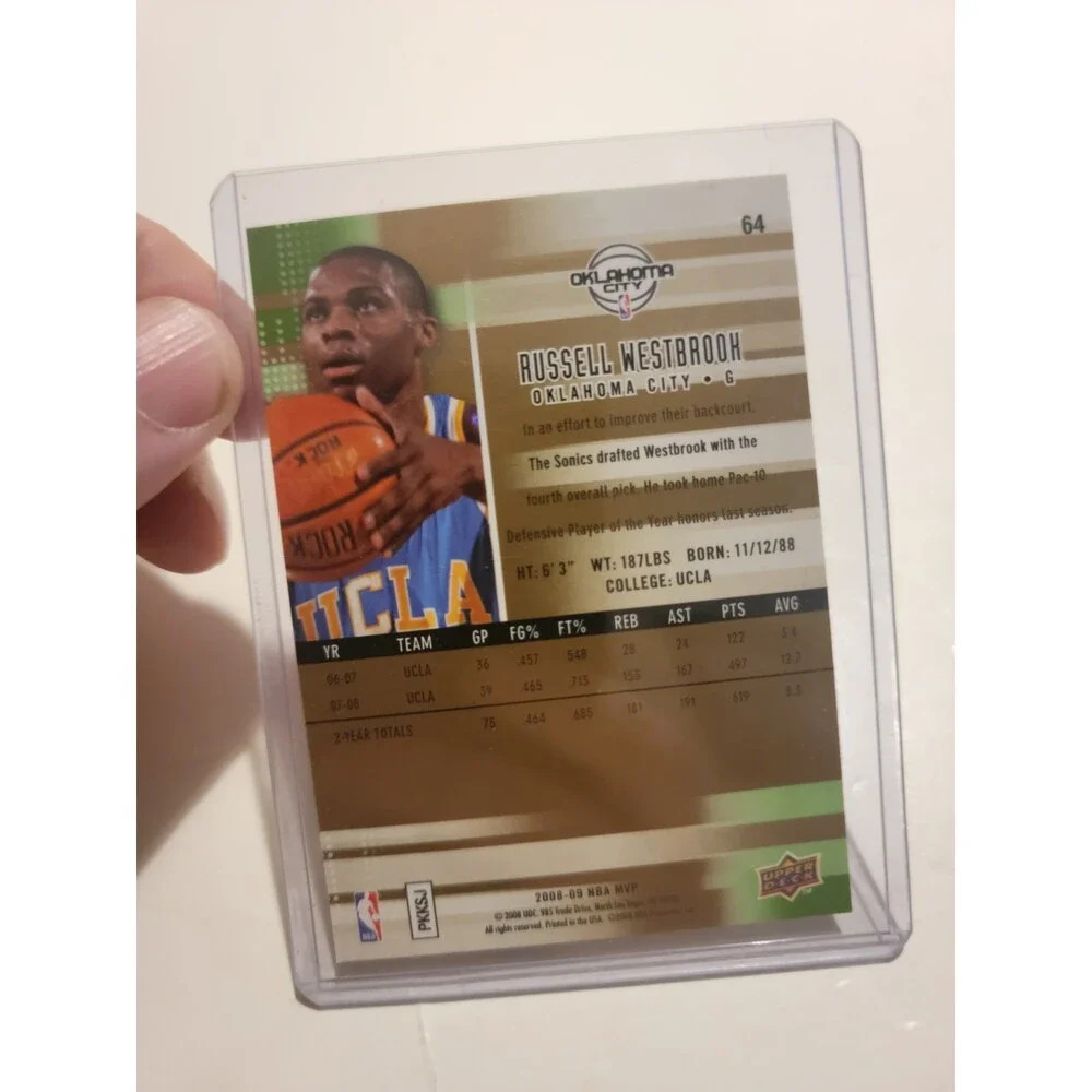 2008-09 Russell Westbrook Ultimate Victory Rookie RC OKC Thunder Ucla Bruins
